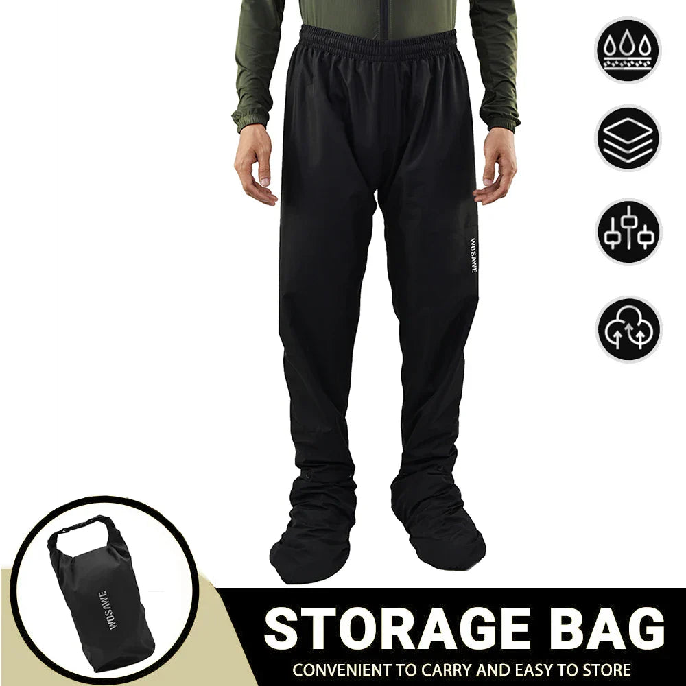 EB | Herren Motorrad Regenjacke Wasserdicht - Reflexschwarz/Grün S-2XL