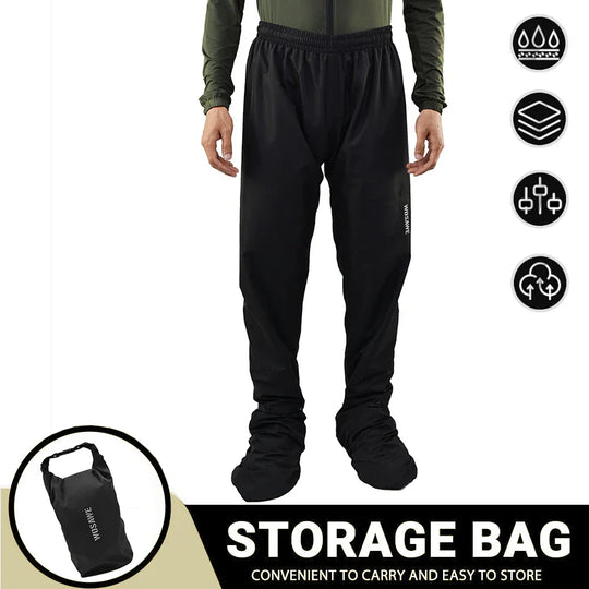EB | Herren Motorrad Regenjacke Wasserdicht - Reflexschwarz/Grün S-2XL
