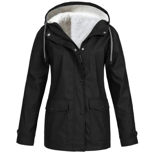 EB | Fleece Outdoor-Jacke mit Kapuze - Damenjacke