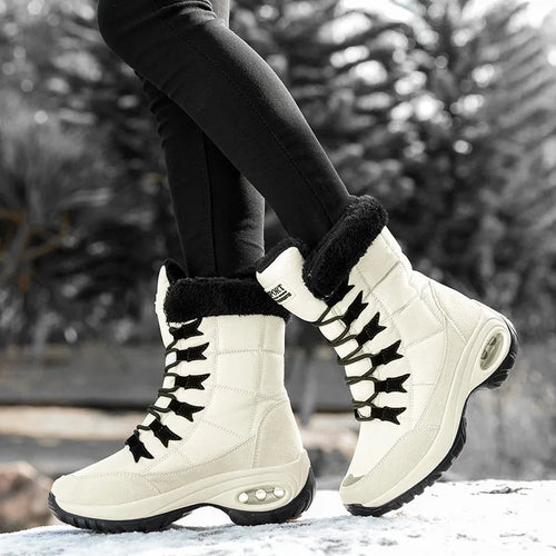 EB | Wasserdichte Knöchelhohe Schneestiefel für Frauen – Gemütlich & Stilvoll