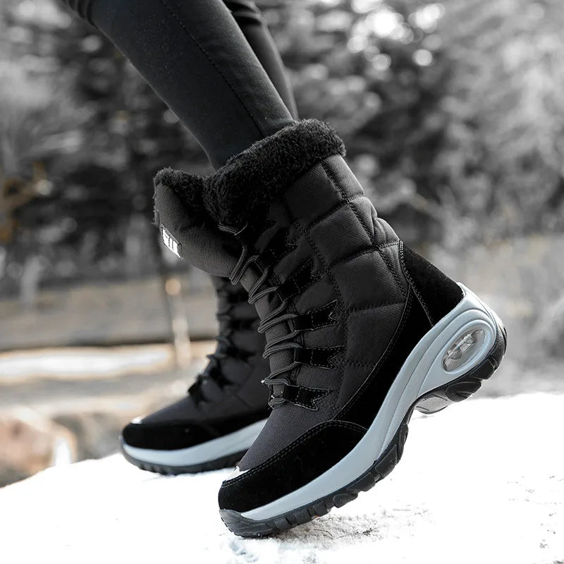 EB | Wasserdichte Knöchelhohe Schneestiefel für Frauen – Gemütlich & Stilvoll