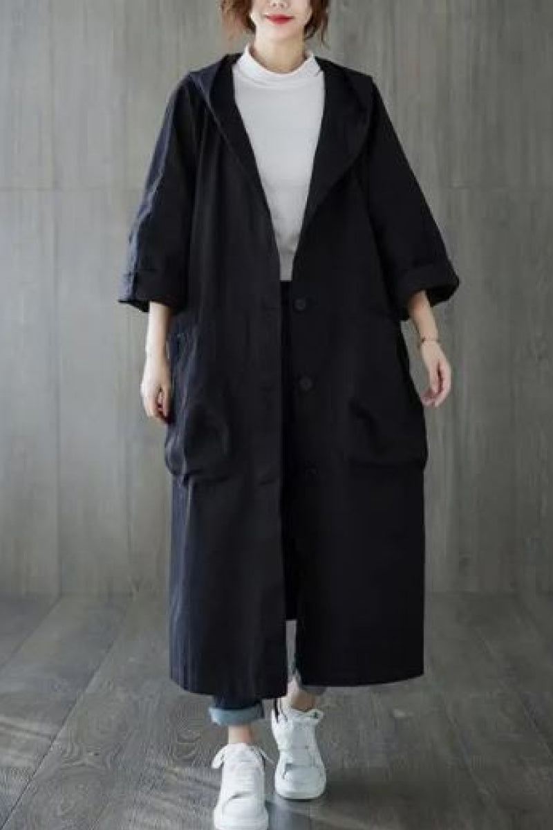 EB | Oversize-Windjacke in Burgunderrot