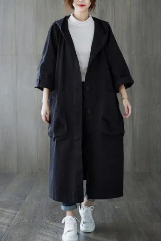 EB | Oversize-Windjacke in Burgunderrot