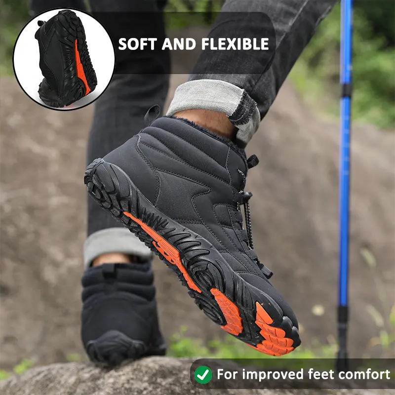 EB | Wasserdichte Wanderschuhe für Unisex – Dicke & Warme Bequemlichkeit