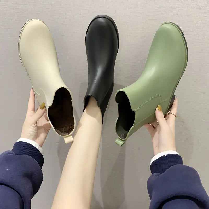 EB | Slip-On Regenstiefel - Bequeme Gepolsterte Design für Frauen