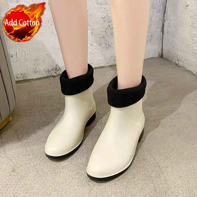 EB | Slip-On Regenstiefel - Bequeme Gepolsterte Design für Frauen