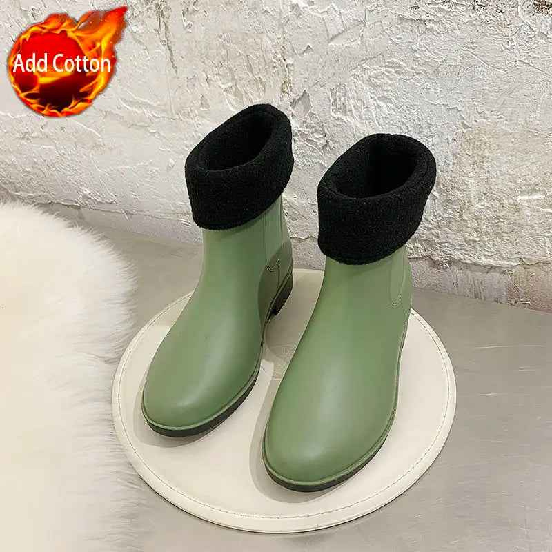 EB | Slip-On Regenstiefel - Bequeme Gepolsterte Design für Frauen