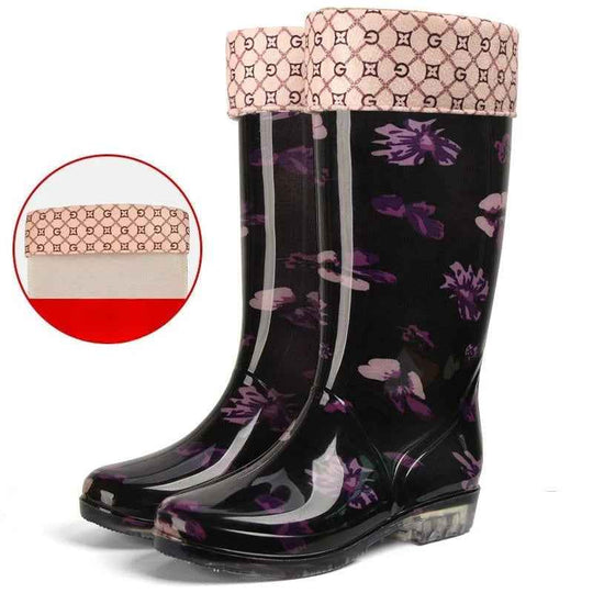 EB | Winterstiefel - Stilvolles Blumenmuster für Frauen