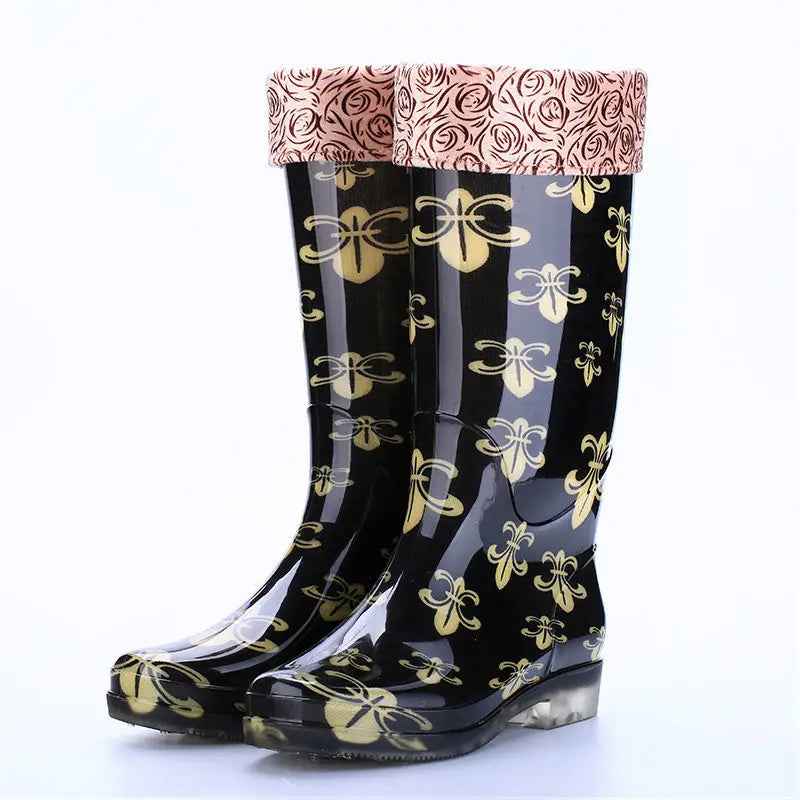 EB | Winterstiefel - Stilvolles Blumenmuster für Frauen
