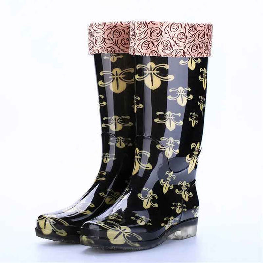 EB | Winterstiefel - Stilvolles Blumenmuster für Frauen