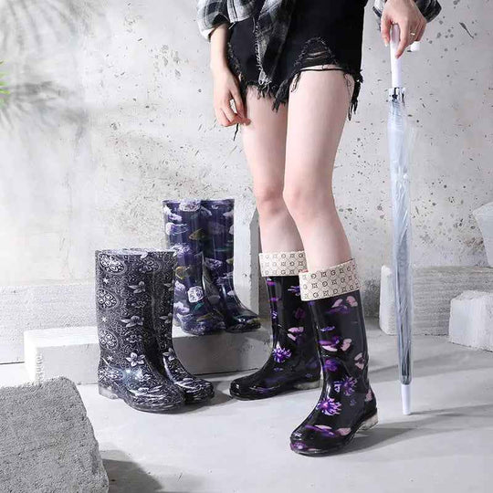 EB | Winterstiefel - Stilvolles Blumenmuster für Frauen