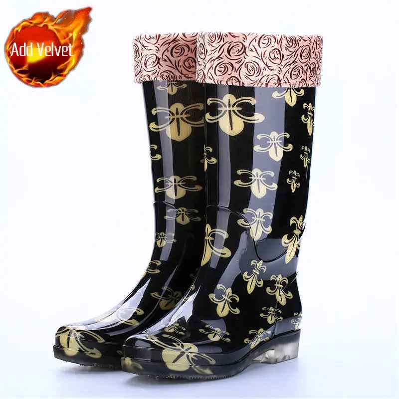 EB | Winterstiefel - Stilvolles Blumenmuster für Frauen