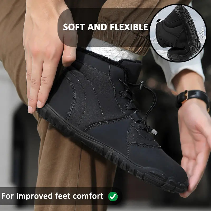 EB | Wasserdichte Winterstiefel für Frauen – Warm & Bequem Barfußdesign
