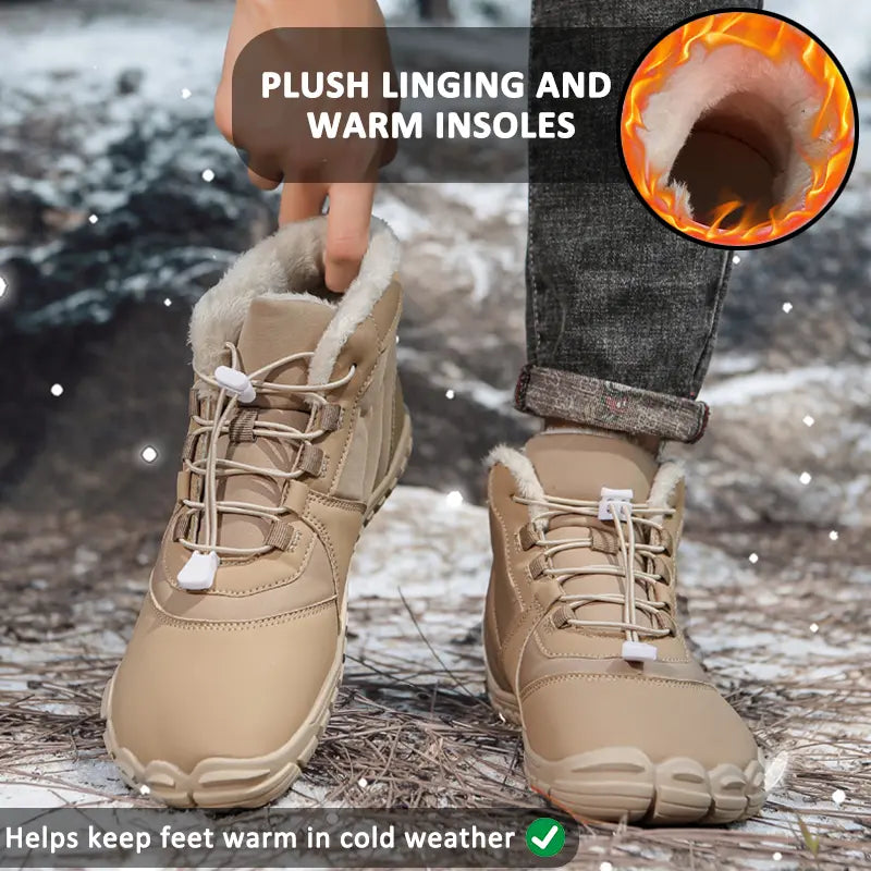 EB | Wasserdichte Winterstiefel für Frauen – Warm & Bequem Barfußdesign