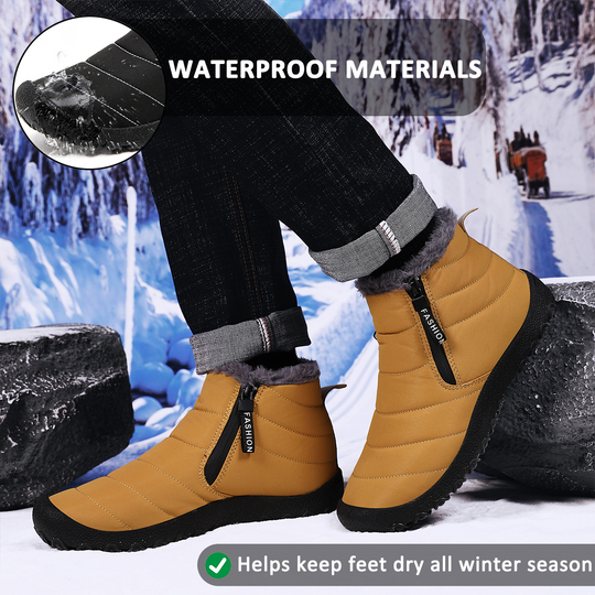 EB | Wasserdichte Winter-Wanderschuhe für Unisex – Bequemes und rutschfestes Design