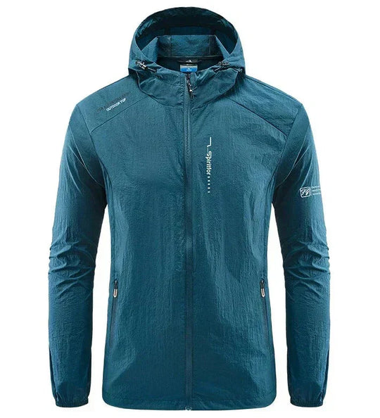 EB | Herren Windbreaker Jacke - Voller Reißverschluss und Kapuze