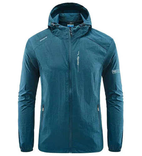 EB | Herren Windbreaker Jacke - Voller Reißverschluss und Kapuze