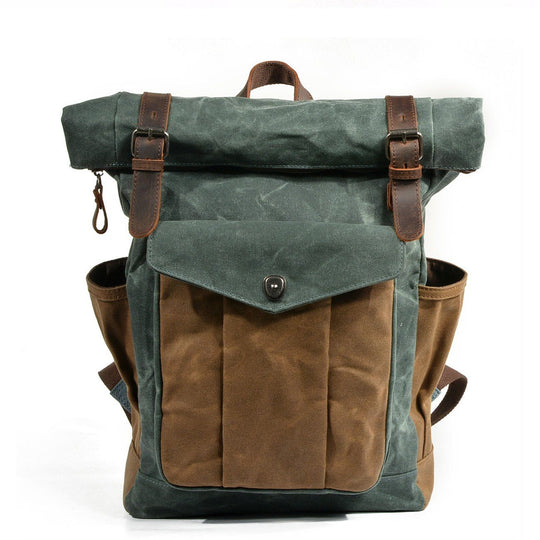 EB | Canvas Rolltop Rucksack Lundastyle Nachhaltig und Stilvoll für Abenteurer