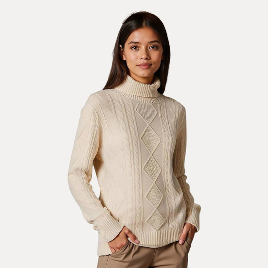 EB | Strickpullover mit Stehkragen