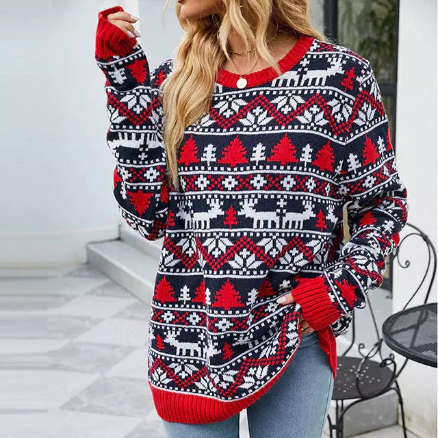 EB | Lässiger Strickpullover mit Breitem Saum