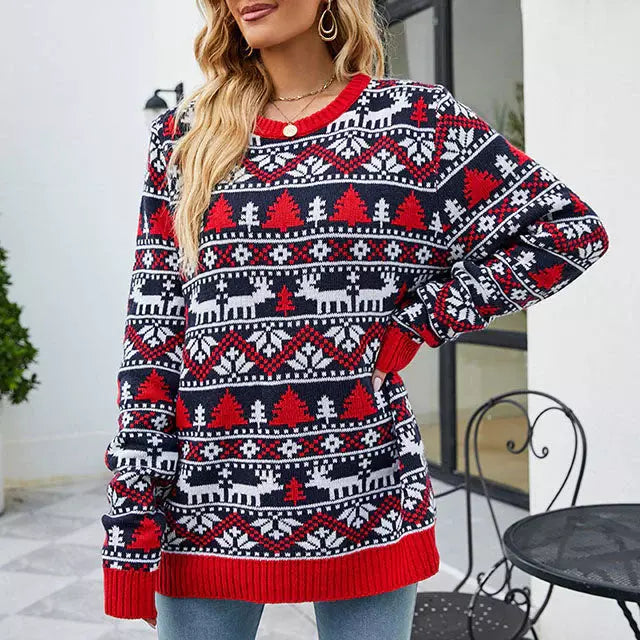 EB | Lässiger Strickpullover mit Breitem Saum