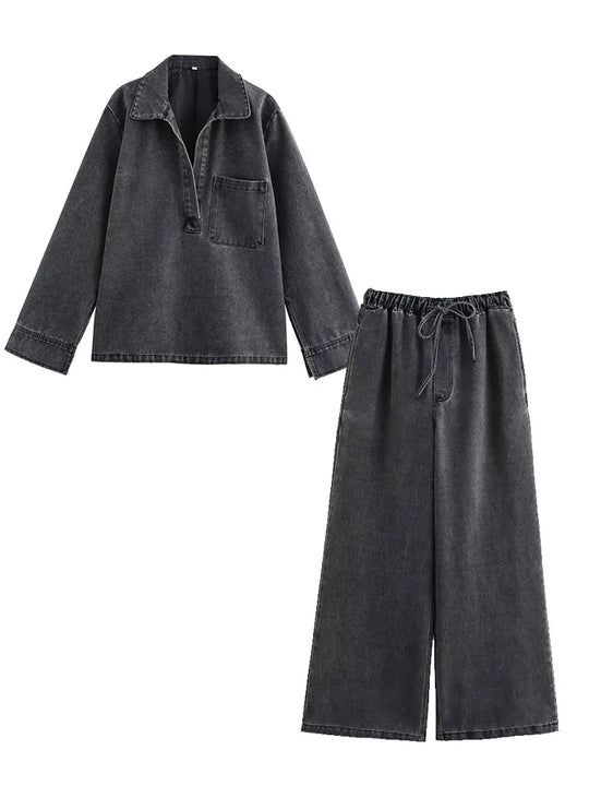 EB | 2-Teiliges Denim Outfit für Herbst 2025