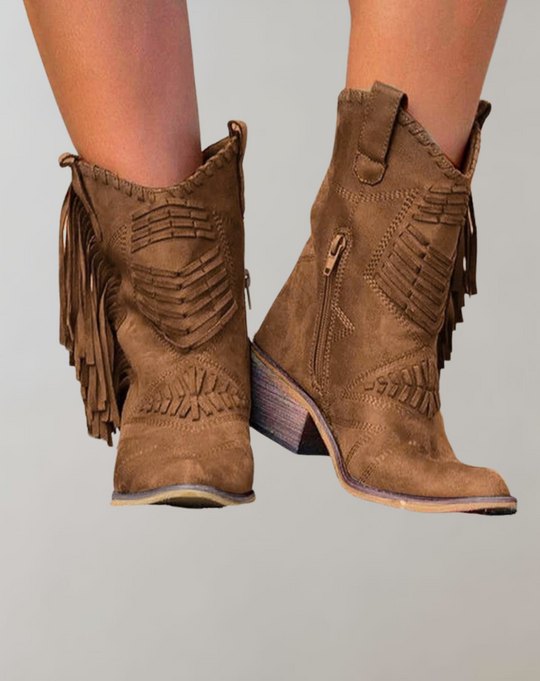Westernstiefel | Knöchel | Fransen | Cowboystiefel | Cowgirlstiefel EB