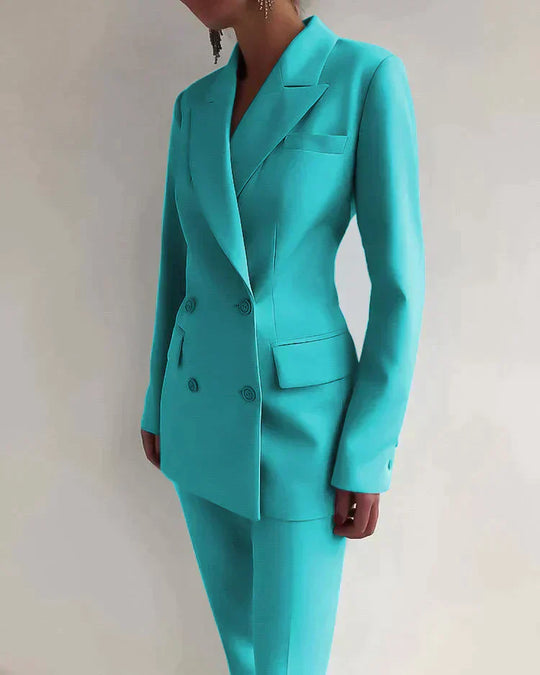 EB | Anzug Damen Eleganter Blazer & Hosen Set