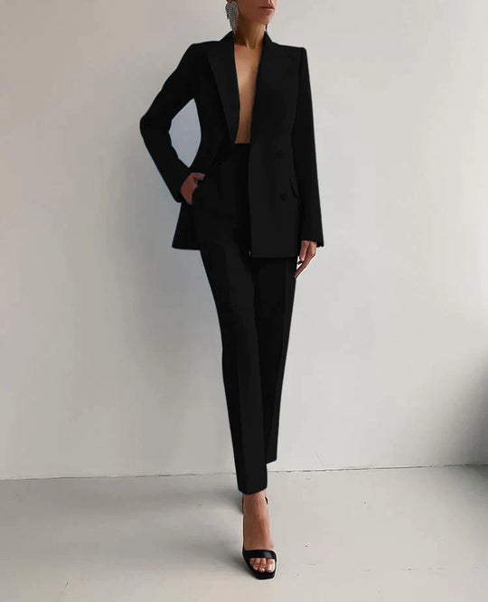 EB | Anzug Damen Eleganter Blazer & Hosen Set