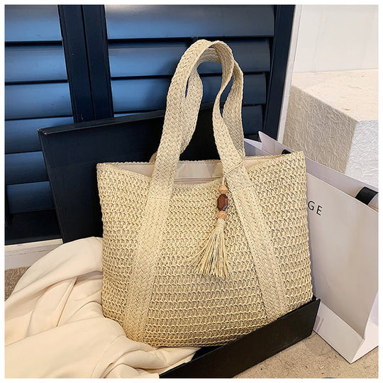 EB | Sommertasche Aus Stroh mit Lässigem Design