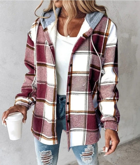 EB | Kariertes Kapuzenjacke