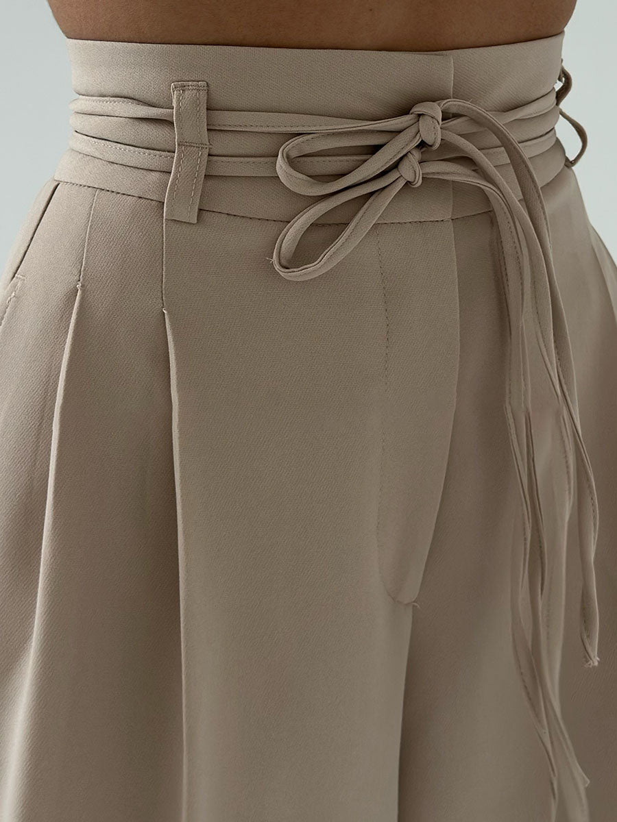 EB | Damenhose mit Hohem Bund und Weitem Bein