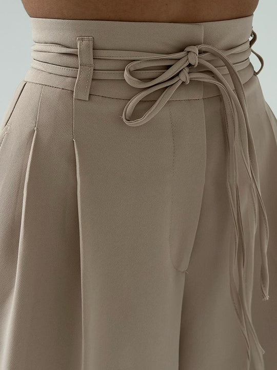 EB | Damenhose mit Hohem Bund und Weitem Bein