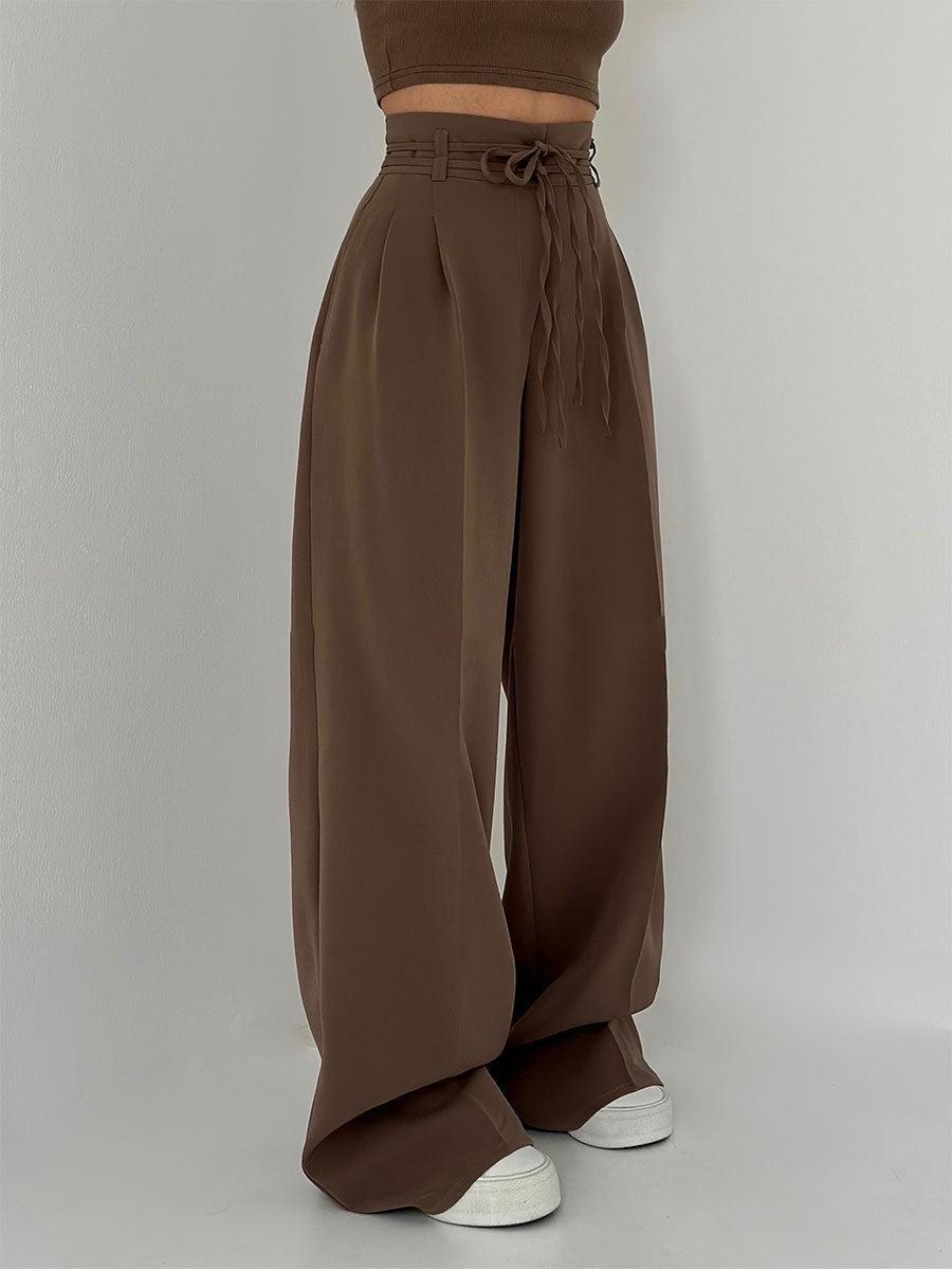 EB | Damenhose mit Hohem Bund und Weitem Bein