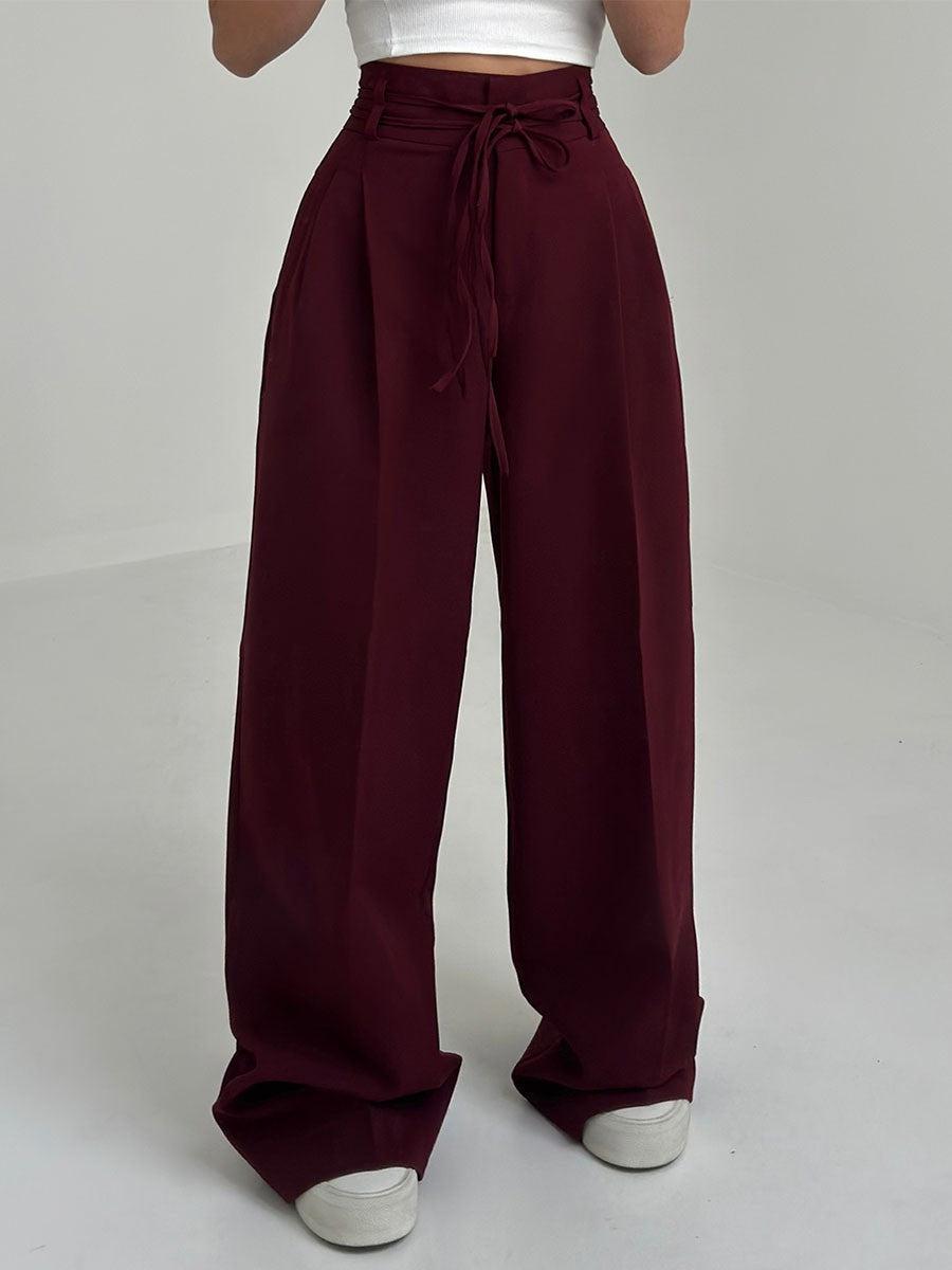 EB | Damenhose mit Hohem Bund und Weitem Bein