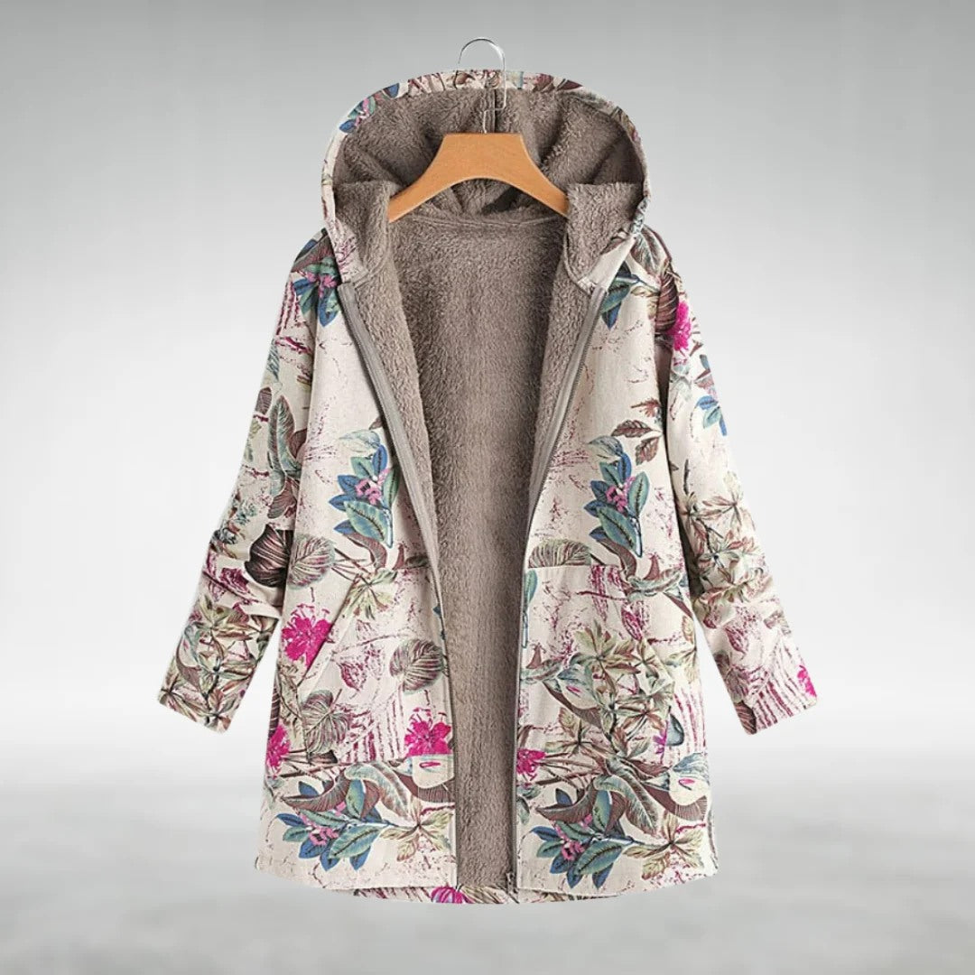 EB | Geblümte Fleecejacke