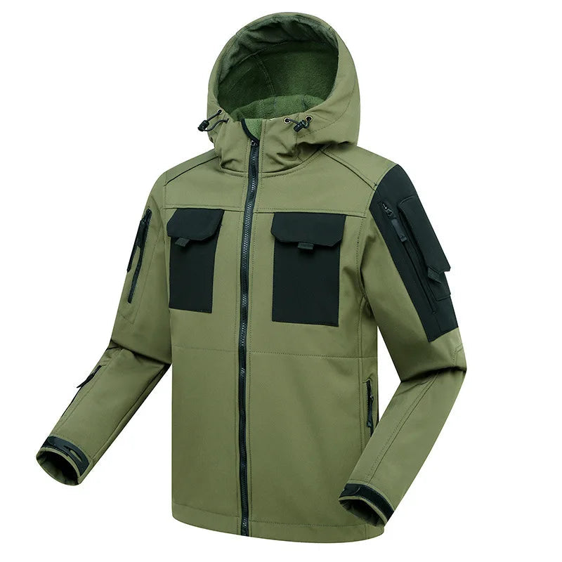 EB | Outdoor Herren Cargo Set wasserdicht und winddicht mit Kapuze für Wandern und täglichen Gebrauch