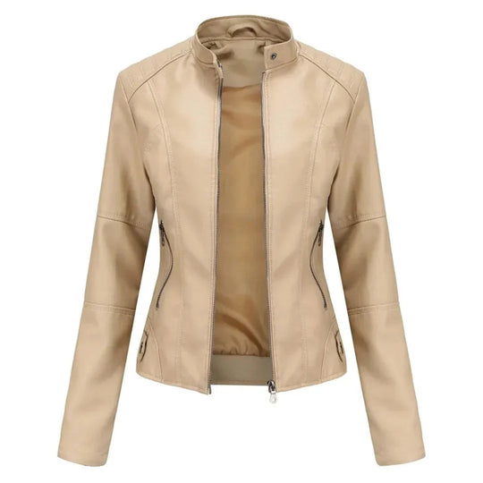 EB | Mandarin Kragen Lederjacke