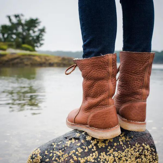 Warme wasserdichte rutschfeste Pelz-Schneestiefel EB