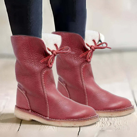 Warme wasserdichte rutschfeste Pelz-Schneestiefel EB