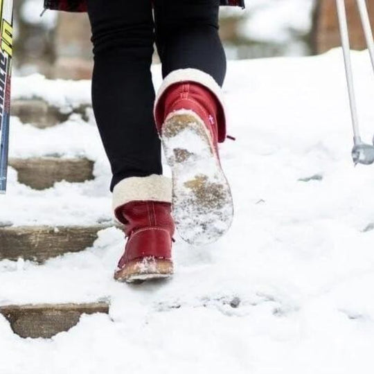 Warme wasserdichte rutschfeste Pelz-Schneestiefel EB