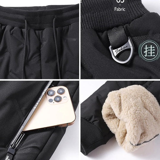 EB | Herren Doppel-Lagen-Hose - Fleece gefüttert & stilvolles Design