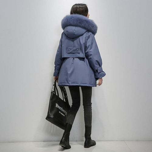 EB | Warmer Winterparka Mit Pelzkragen