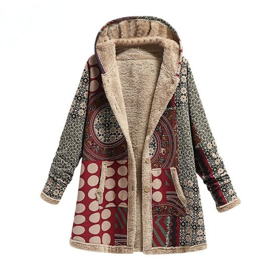 EB | Dicke Bedruckte Fleece-Jacke