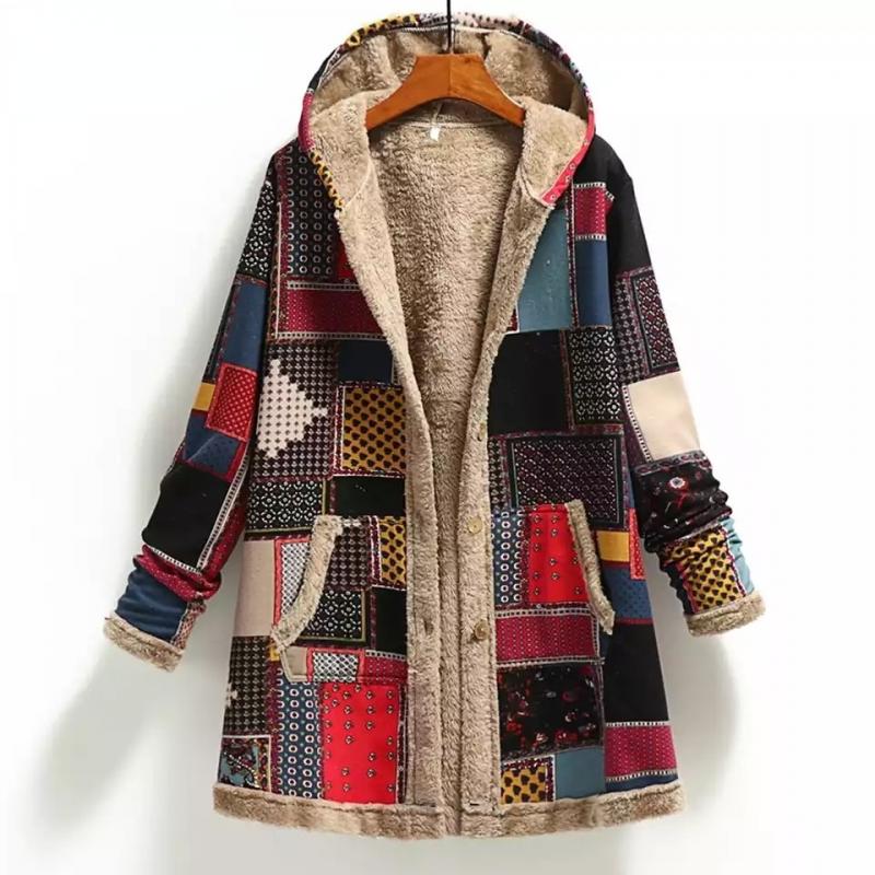 EB | Dicke Bedruckte Fleece-Jacke
