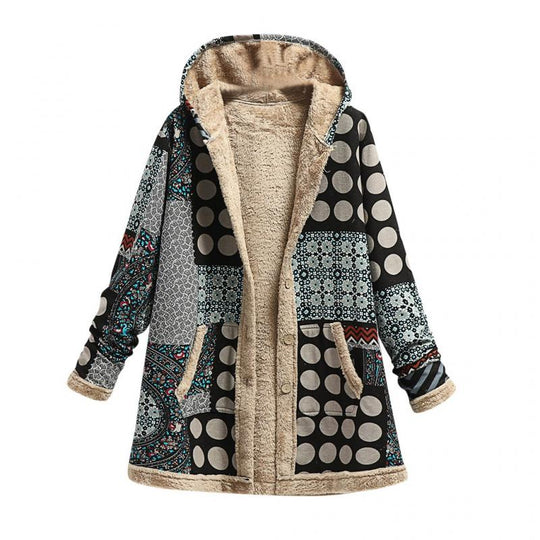 EB | Dicke Bedruckte Fleece-Jacke