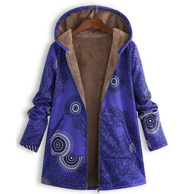 EB | Dicke, Bedruckte Kaschmir-Jacke