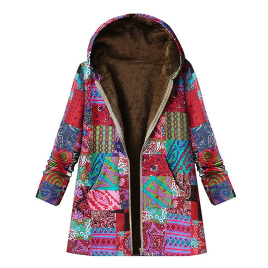 EB | Dicke, Bedruckte Kaschmir-Jacke