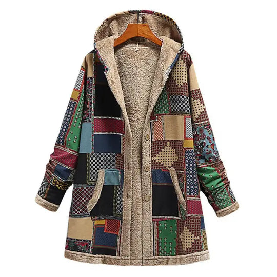 EB | Dicke, Bedruckte Kaschmir-Jacke