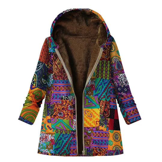 EB | Dicke, Bedruckte Kaschmir-Jacke